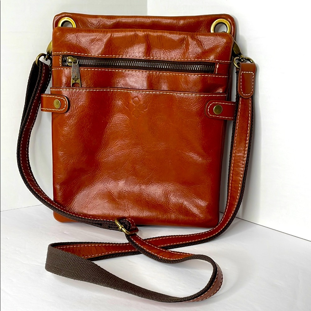 Patricia Nash Crossbody Bag Francesca Brown Leather Organizer Crossbody Bag
